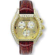 Aqua Master Iced Out Watches Mens Diamond Watch 5.40ct