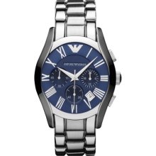 AR1635 Emporio Armani Classic Valente Blue Chronograph Watch