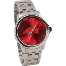 Arkansas Razorbacks Manager Stainless Steel Watch