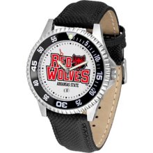 Arkansas State Red Wolves ASU Mens Leather Wrist Watch