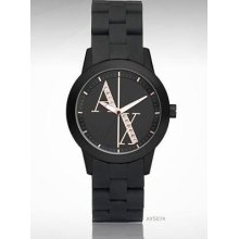 Armani Exchange Analog All Black Womens Watch Ax5074