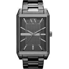 Armani Exchange Ax2111 Men's Grey Ip Stainless Steel Bracelet Grey Dial Watch