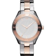 Armani Exchange Women's AX5159 Two-Tone Stainless-Steel Quartz Watch with Silver Dial