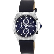 Armitron All Sport Mens Blue Leather Watch