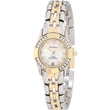 Armitron Women's 753465mptt Now Swarovski Crystal Accented Two-tone Dress Watch