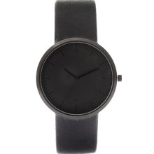 Asos Sleek Monotone Strap Men's Watch Black Colour