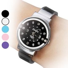 Assorted Colors Women's Casual Style Quartz Steel Analog Bracelet Watch