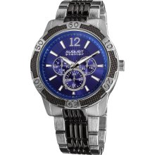 August Steiner Men's Quartz Sport Multifunction Bracelet Watch (Blue)