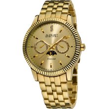 August Steiner Men's Swiss Quartz Multifunction Diamond Watch