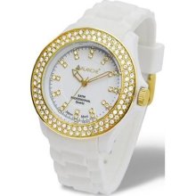 Avalanche 40mm Bliss Watch White and Gold AV-107S-WHGD-40 ...