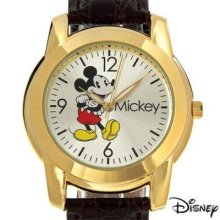 Awesome Mens Disney Mickey Mouse Leather Watch