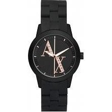 Ax Armani Exchange Ax5074 Ladies Black Silicone Ladies Watch