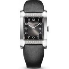 Baume and Mercier Hampton Milleis Opaline Black Dial Ladies Watch ...