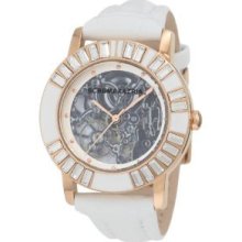 BCBG Leather White Dial Women's Watch #BCBG6402