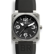 Bell & Ross Aviation BR01-92STEEL Mens wristwatch