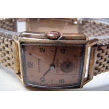 Benrus Men's Swiss Rose Gold Watch with Fancy Lugs