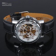 Big Off Rose-golden & Silver-tone Dial Men Automatic Mechanical