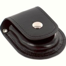 Black Leatherette Pocket Watch Belt Holster