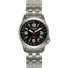 Bnib Torgoen Swiss T5 Mid Mens Pilot Watch Black Dial 34mm Case T05601