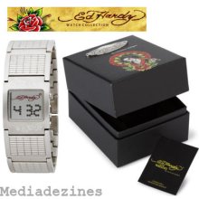 Bnib Womens Ed Hardy Edispo Isis Positive Is-po Classic Geisha Bracelet Watch