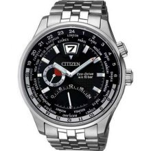 BR0010 CITIZEN Eco-Drive World Time Mens Watch BR0010-56E