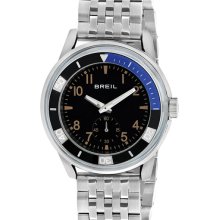 Breil 'Orchestra' Round Bracelet Watch Silver/ Black