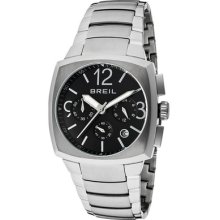 Breil Watch Tw0767 Men's Rod Chronograph Black Dial Stainless Steel