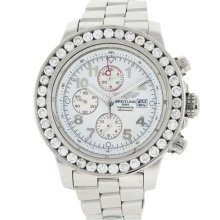 Breitling Aeromarine Super Avenger A13370 7.50ct Diamond Chronograph Mens Watch