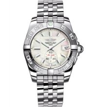 Breitling Galactic 36 Mother Of Pearl Dial Stainless Steel Unisex Watch