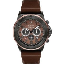 Bulova 98B128 Watch Marine Star Mens - Brown Dial