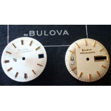 â˜… Bulova Accutron Accuquartz Dials (2 Ea) Factory Originals Lk Buy