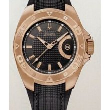 Bulova Accutron Curacao Men`s Automatic Black Dial Anti-reflective Watch