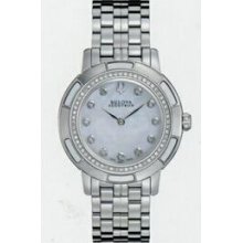 Bulova Accutron Ladies` Pemberton 71 Diamond/Mother-of-pearl Watch