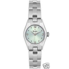 Bulova Ladies 16 Diamond Quartz Watch 96r09 $350