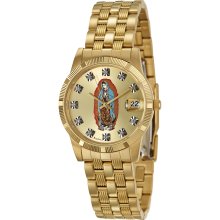 Bulova Men's 'Dress' Yellow-goldplated Religious Motif Watch