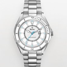 Bulova Precisionist Stainless Steel Mother-Of-Pearl Watch - 96M123