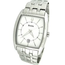 Bulova Stainless Steel Date Mens Watch 96b121