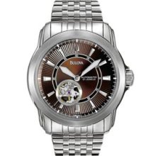 Bulova Stainless Steel Series 100 Men's White Tone Stainless Steel Bracelet