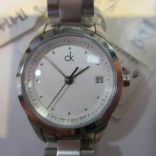 Calvin Klein Women's Quartz Watch All Stainless S Original Swiss