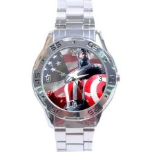 Captain America Stainless Steel Analogue Menâ€™s Watch