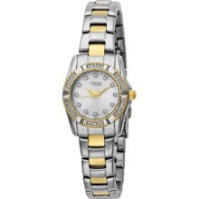 Caravelle By Bulova Women's 45l83 Crystal Accented Silv