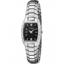 Caravelle by Bulova Women's 43R003 Diamond Accented Black Dial Watch