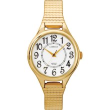 Carriage by Timex Women's Gold-Tone Watch, Stainless Steel Expansion