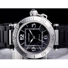 Cartier Pasha Seatimer W31077U2 stainless steel watch price new