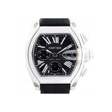 Cartier Roadster W62020X6 Chronograph Black Dial Mens Watch