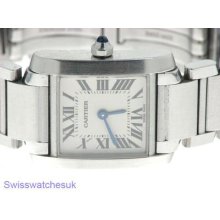 Cartier Tank Francaise Stainless Steel Ladies Watch