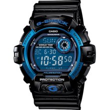 Casio G-Shock wrist watches: G-Shock Big Case Black/Blue g8900a-1