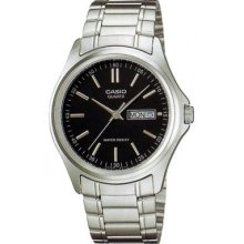 Casio Mtp1239d-1a Men's Metal Fashion Stainless Steel Analog Day Date Watch