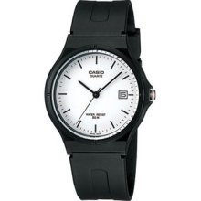 Casio Mw-59-7e Classic White Black Analog Watch 50m Wr With Date (mw59-7e)