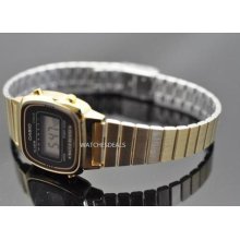 Casio, Retro Vintage Look Ladies, Gold Tone Digital Watch, La670wga La670wga-1df